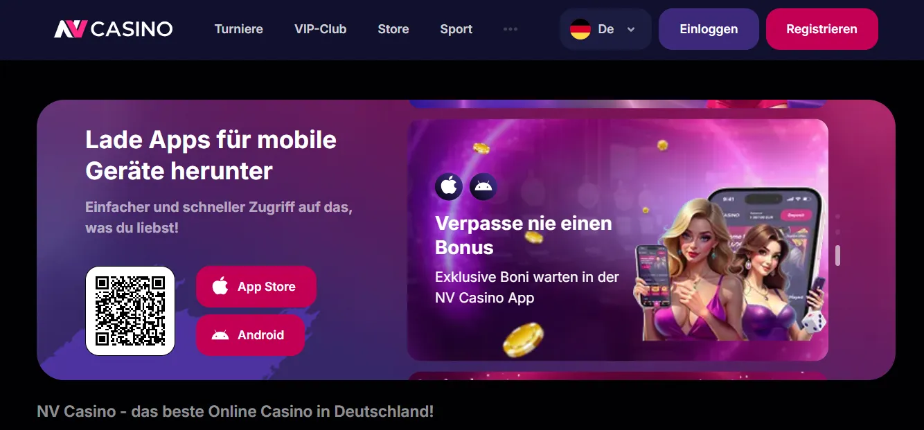 NV Casino App auf dem iPhone nutzen